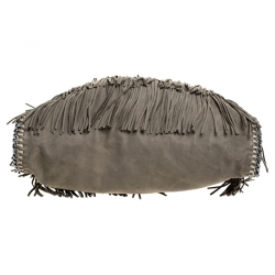 Stella McCartney Grey Faux Suede Falabella Fringed Tote