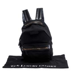 Pre Owned Stella McCartney Black Nylon and Leather Falabella Backpack
