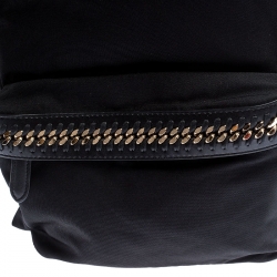 Pre Owned Stella McCartney Black Nylon and Leather Falabella Backpack