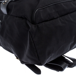 Pre Owned Stella McCartney Black Nylon and Leather Falabella Backpack