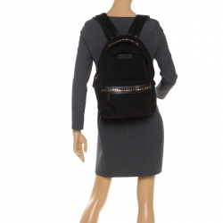 Pre Owned Stella McCartney Black Nylon and Leather Falabella Backpack
