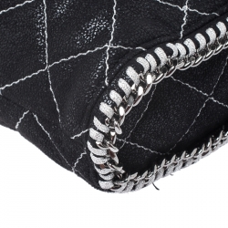 Pre Owned Stella McCartney Black Faux Leather Falabella Mini Backpack