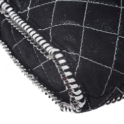 Pre Owned Stella McCartney Black Faux Leather Falabella Mini Backpack