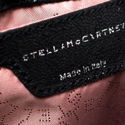 Pre Owned Stella McCartney Black Faux Leather Falabella Mini Backpack