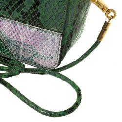 Pre Owned Stella McCartney Green Waverly Small Cross Body Bag  