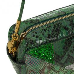 Pre Owned Stella McCartney Green Waverly Small Cross Body Bag  