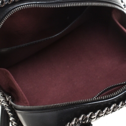 Pre Owned  Stella McCartney Black Faux Leather Falabella Box Top Handle Bag