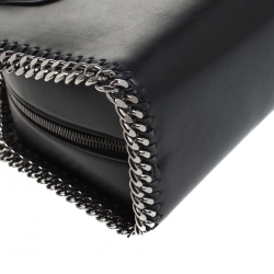 Pre Owned  Stella McCartney Black Faux Leather Falabella Box Top Handle Bag