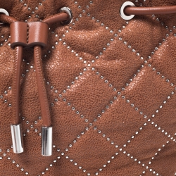 Pre Owned Stella McCartney Brown Faux Leather Falabella Bucket Bag