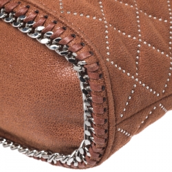 Pre Owned Stella McCartney Brown Faux Leather Falabella Bucket Bag