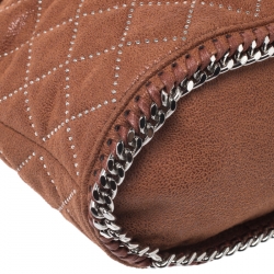 Pre Owned Stella McCartney Brown Faux Leather Falabella Bucket Bag