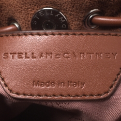Pre Owned Stella McCartney Brown Faux Leather Falabella Bucket Bag