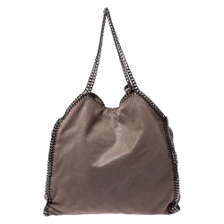 Pre Owned Stella McCartney Light Brown Faux Leather Falabella Bag
