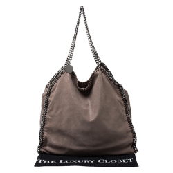 Pre Owned Stella McCartney Light Brown Faux Leather Falabella Bag
