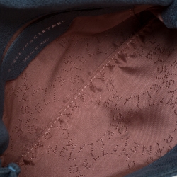 Pre Owned Stella McCartney Blue Faux Leather Falabella Flap Shoulder Bag