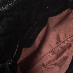 مملوكة مسبقًا Stella McCartney Black Faux Leather Falabella Chain Clutch