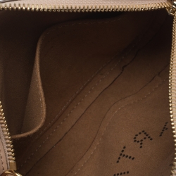 Pre Owned Stella McCartney Beige Perforated Faux Leather Vegetarian Belt Bag