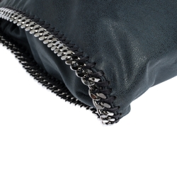 Pre Owned Stella McCartney Blue Faux Leather Small Falabella Tote