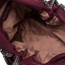Pre Owned Stella McCartney Purple Faux Leather Small Falabella Tote