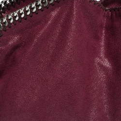 Pre Owned Stella McCartney Purple Faux Leather Small Falabella Tote