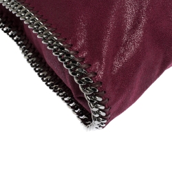 Pre Owned Stella McCartney Purple Faux Leather Small Falabella Tote