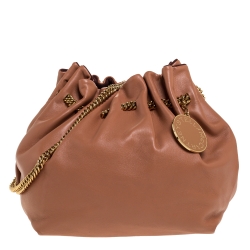 Pre Owned Stella McCartney Light Brown Faux Leather Norma Bucket Bag