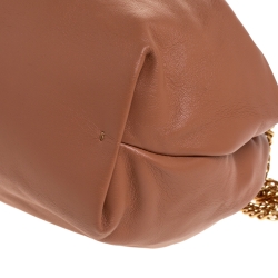 Pre Owned Stella McCartney Light Brown Faux Leather Norma Bucket Bag