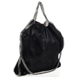 Pre Owned Stella McCartney Black Metallic Falabella Tote