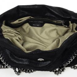 Pre Owned Stella McCartney Black Metallic Falabella Tote