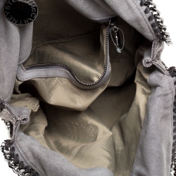 Pre Owned Stella McCartney Metallic Silver Tweed Falabella Tote