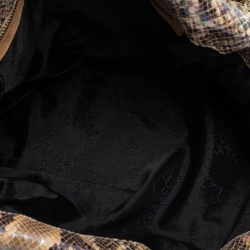 Pre Owned Stella McCartney Multicolor Faux Python Embossed Leather Falabella Tote 