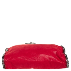 مملوكة مسبقًا Stella McCartney Red Faux Suede Small Falabella Tote