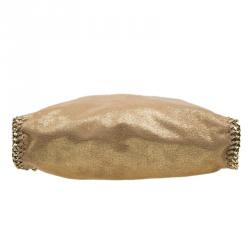 Pre Owned Stella McCartney Gold Faux Leather Small Falabella Tote