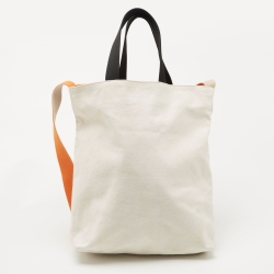 مملوكة مسبقًا Stella McCartney Beige/Black Canvas Medium S&P Tote