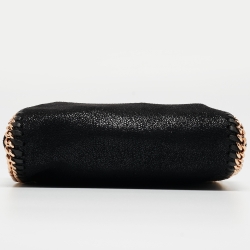 Pre Owned Stella McCartney Black Faux Suede Mini Falabella Tote