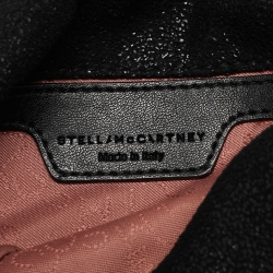 Pre Owned Stella McCartney Black Faux Suede Mini Falabella Tote