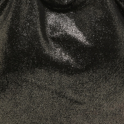 Pre Owned Stella McCartney Metallic Black Faux Leather Small Falabella Tote