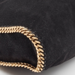 Pre Owned Stella McCartney Black Faux Suede Small Falabella Tote