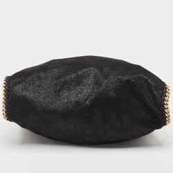 Pre Owned Stella McCartney Black Faux Suede Small Falabella Tote