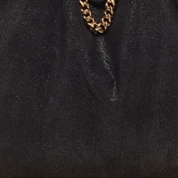 Pre Owned Stella McCartney Black Faux Suede Small Falabella Tote