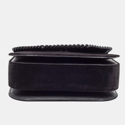 Pre Owned Stella McCartney Black Velvet Falabella Box Shoulder Bag