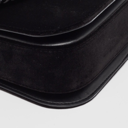 Pre Owned Stella McCartney Black Velvet Falabella Box Shoulder Bag