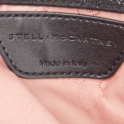 Pre Owned Stella McCartney Black Faux Suede Mini Falabella Tote