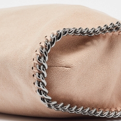 Pre Owned Stella McCartney Peach Faux Leather Small Falabella Tote