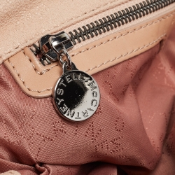 Pre Owned Stella McCartney Peach Faux Leather Small Falabella Tote