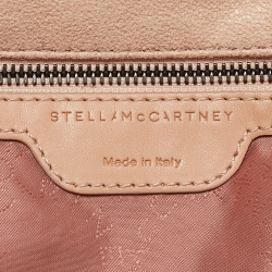 Pre Owned Stella McCartney Peach Faux Leather Small Falabella Tote