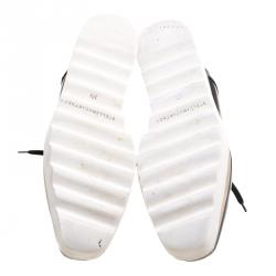 Pre Owned Stella McCartney Black Faux Leather Elyse Platform Derby Size 37.5