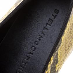 Stella McCartney Two Tone Faux Python Creeper Platform Loafers Size 39