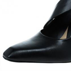 مملوكة مسبقًا Stella McCartney Black Leather Jodie Pumps Size 36