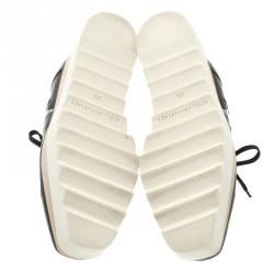 Pre Owned Stella McCartney Black Faux Leather Elyse Star Platform Derby Size 37.5